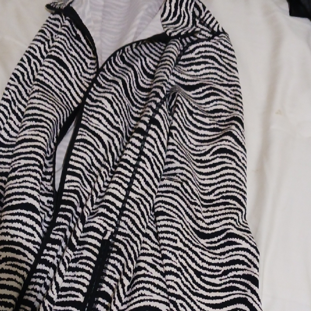 J. McLaughlin Black and White Varsity Jacket